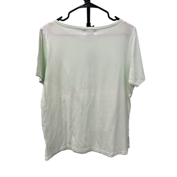 Jennifer Moore NWT Womens Light Green Embroidered Floral Shirt SZ Small - Picture 2 of 10